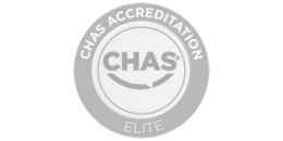 Chas Elite Accredited Logo Grey