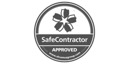 Safe Contractor Approved Logo Grey